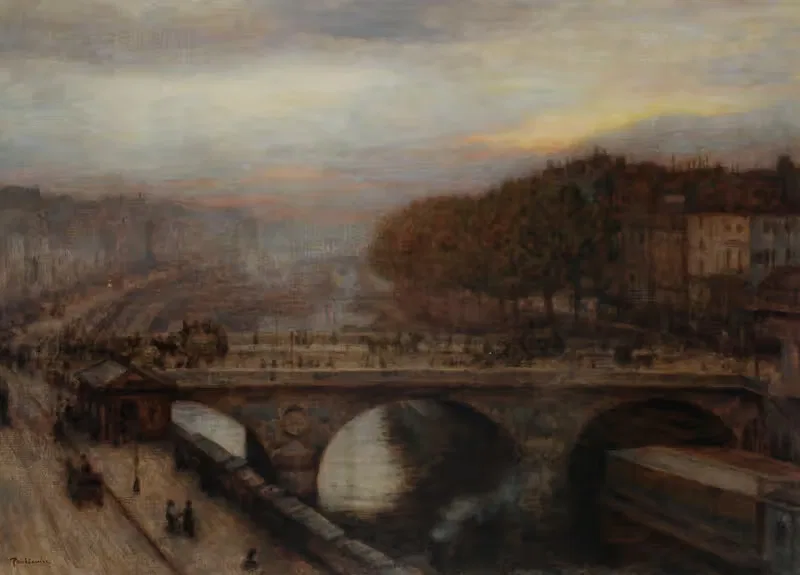 Bridge on the Seine by Józef Pankiewicz, 1903 — digital art print download