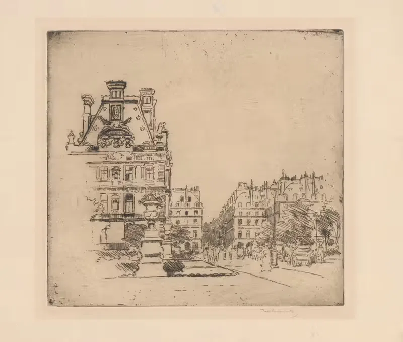 Des Tuileries Street, Paris — Józef Pankiewicz
