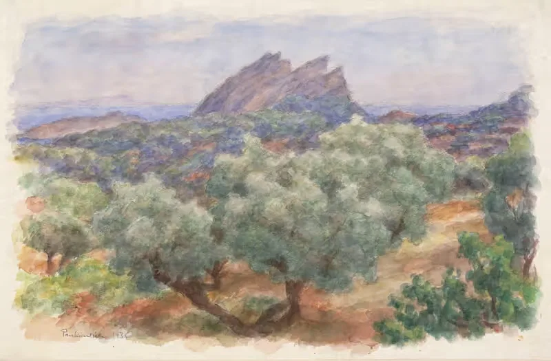 Landscape with Bec d`Aigle (La Ciotat) rock — Józef Pankiewicz