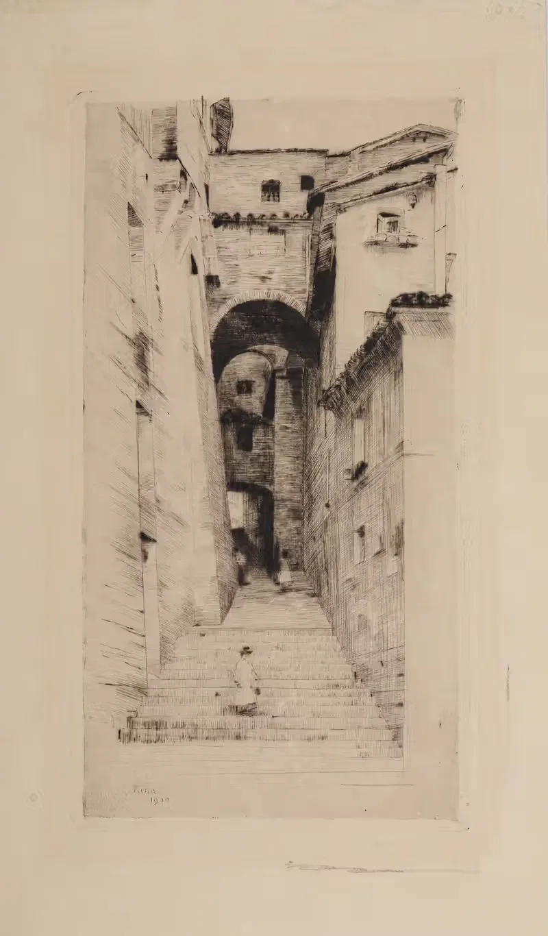 Улица в Сиене I by Юзеф Панкевич, 1900 — digital art print download