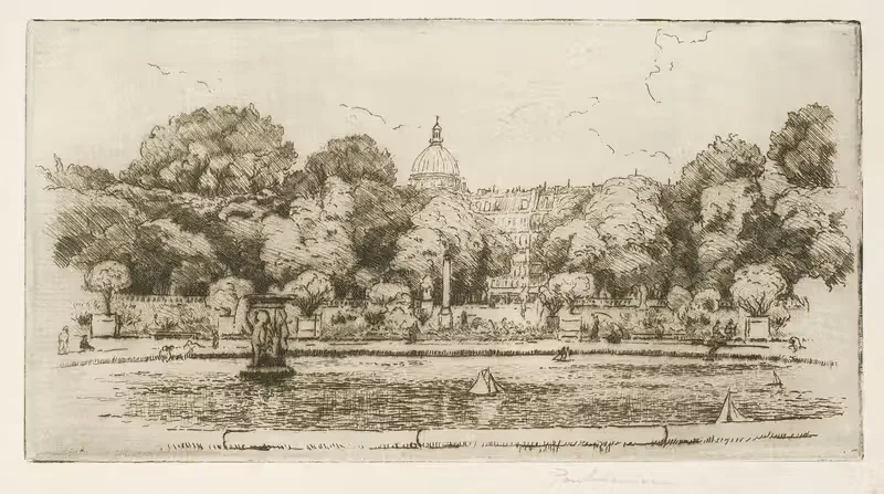 The Lusembourg Gardens in Paris — Józef Pankiewicz