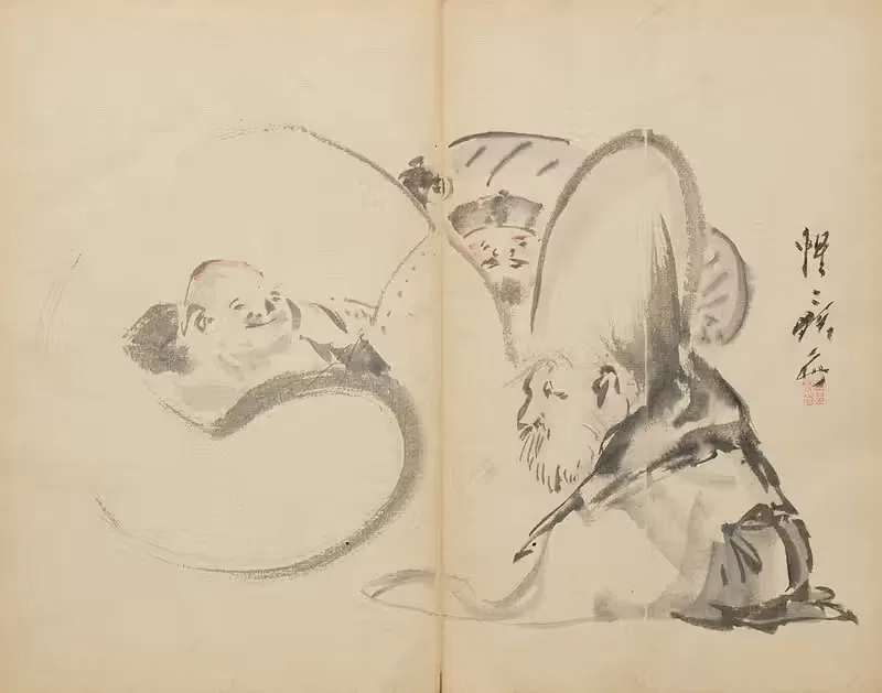 Gods of Good Fortune — Kawanabe Kyōsai