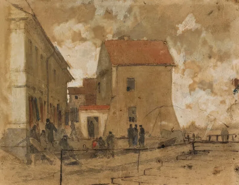 Вид на Солец by Максимилиан Гиеримский, 1870 — digital art print download