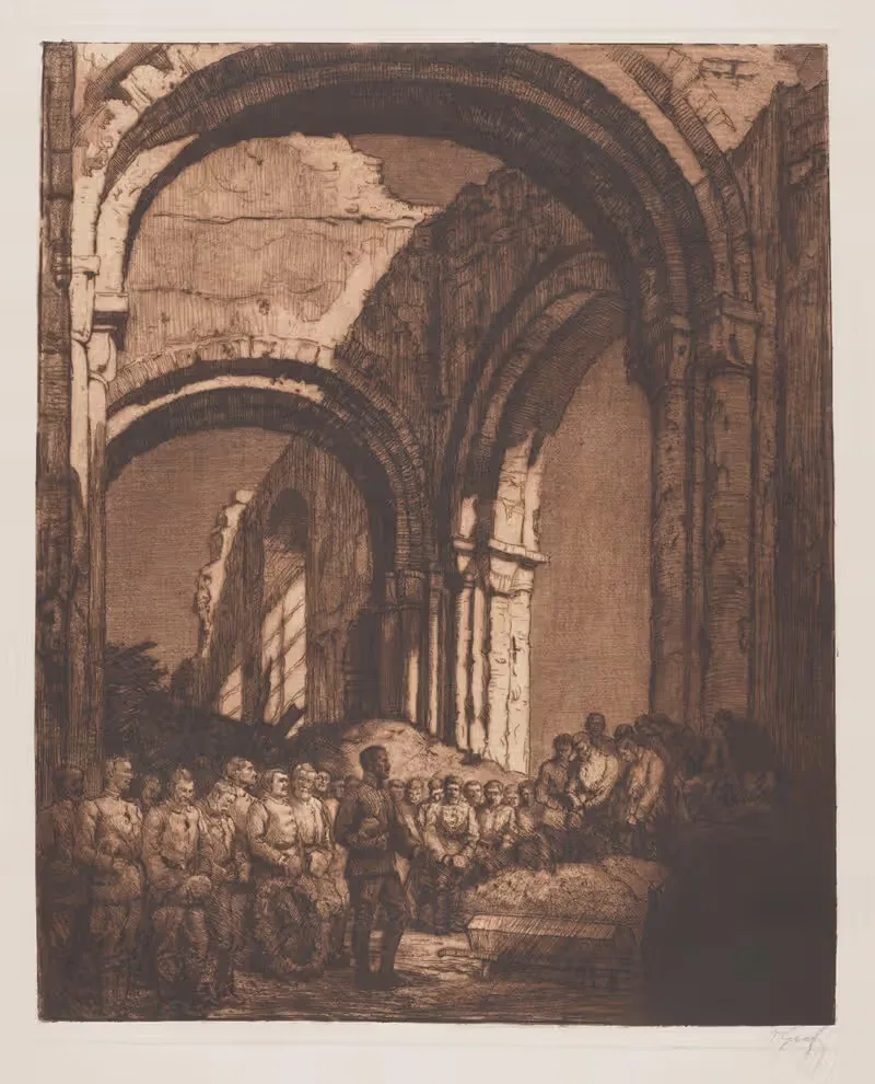 Церемония траура в Мессине by Оскар Граф, 1917 — digital art print download