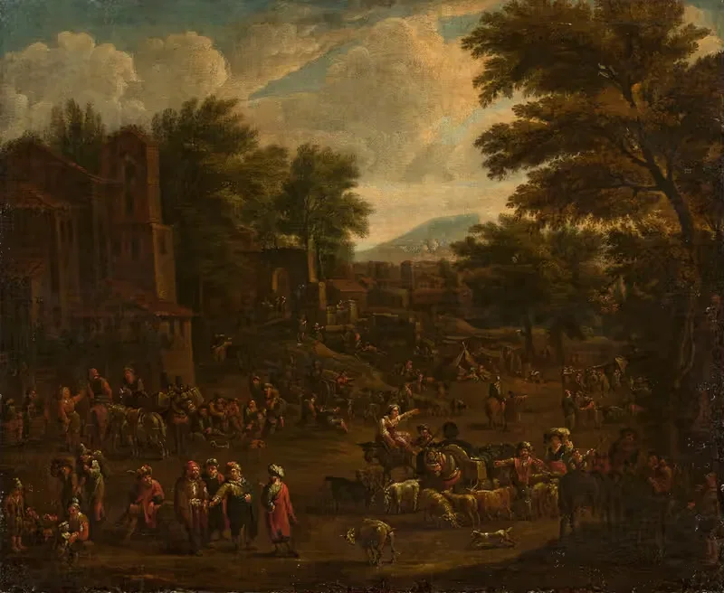 Marketplace by Peeter van Bredael — digital art print download