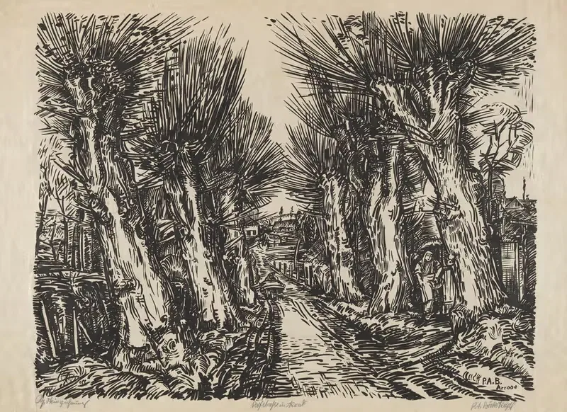 Village Road in Arrode — Peter August Böckstiegel