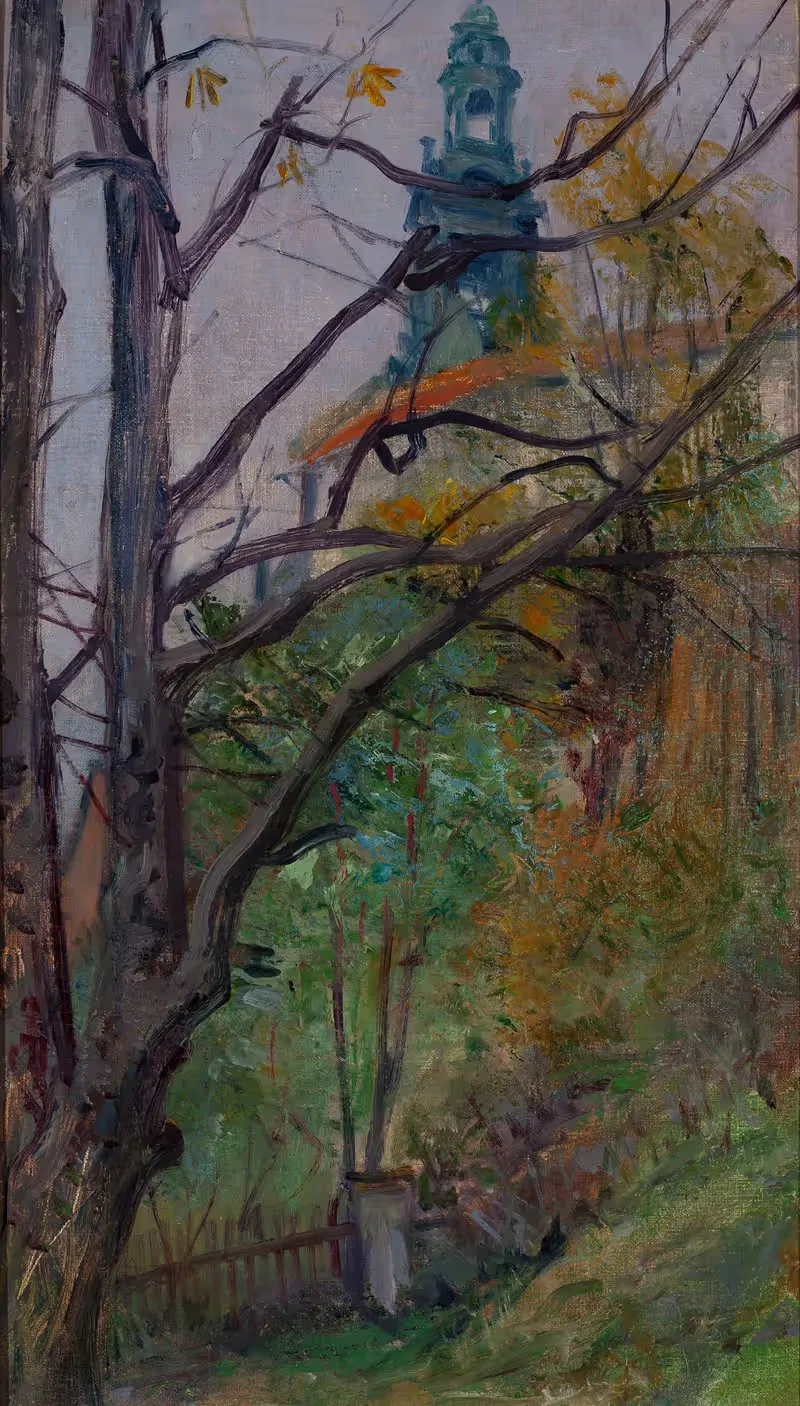 View of the Wawel Castle — Stanisław Wyspiański