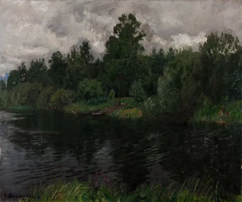 Ручей в Полесье by Станислав Жуковский, 1928 — digital art print download