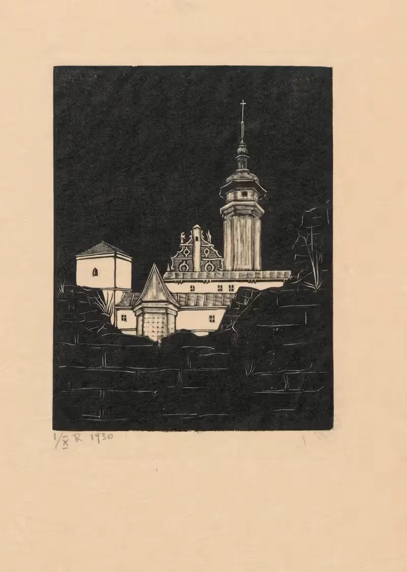 Львов – Костёл Бернардинов I by Виктория Горыńска, 1930 — digital art print download