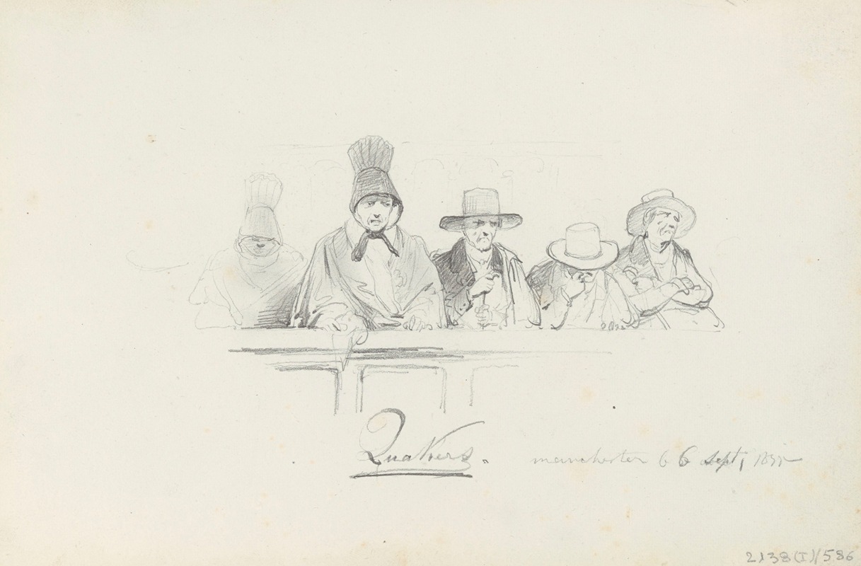 Quakers in Manchester by Никаз Де Кейзер, 1835 — digital art print download