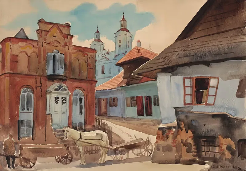 Фрагмент мiasteczka by Владислав Скоциляс — digital art print download