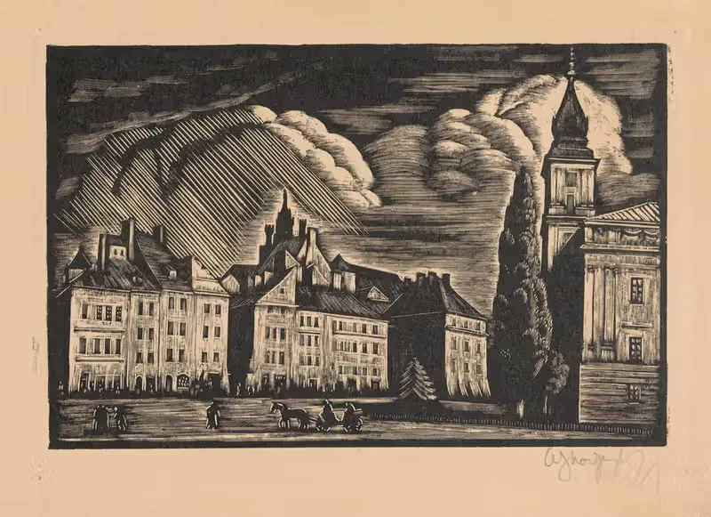 Площадь Замковая by Владислав Скоциляс, 1930 — digital art print download