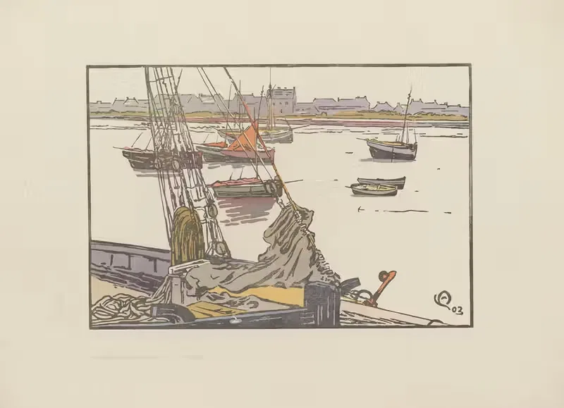 Роскофф, ясное утро by Амеде Жоа, 1903 — digital art print download