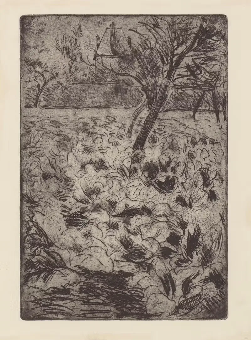 Поле капусты by Камиль Писсарро, 1880 — digital art print download