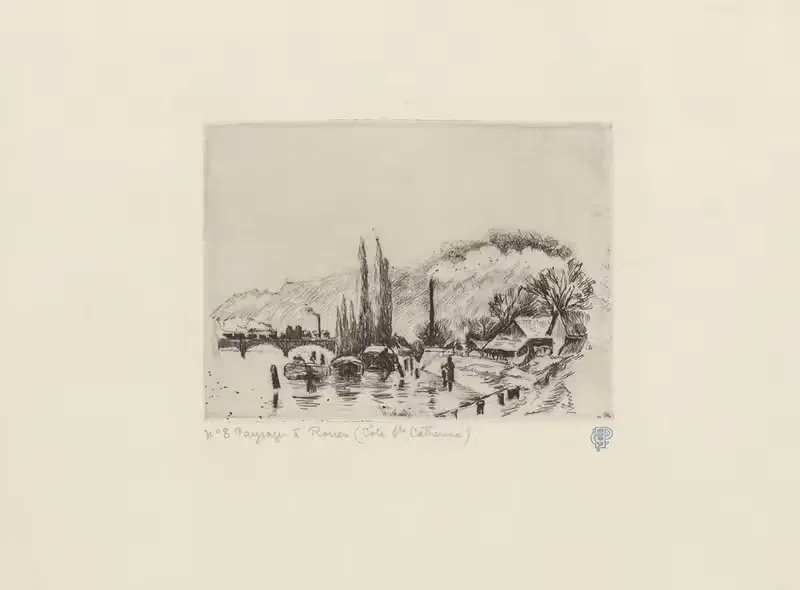 Paysage à Rouen — Camille Pissarro