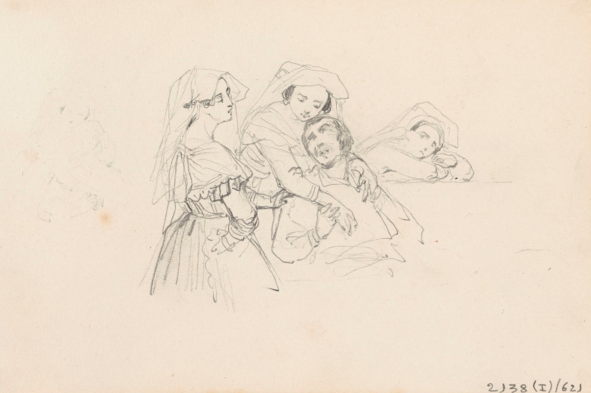 Scene with a Man and Three Women — Никаз Де Кейзер