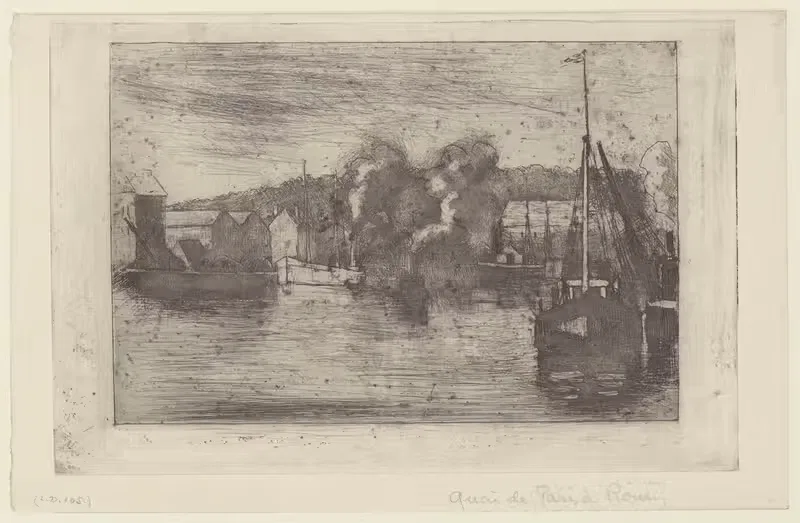 Набережная Парижа, Руэн by Камиль Писсарро, 1891 — digital art print download