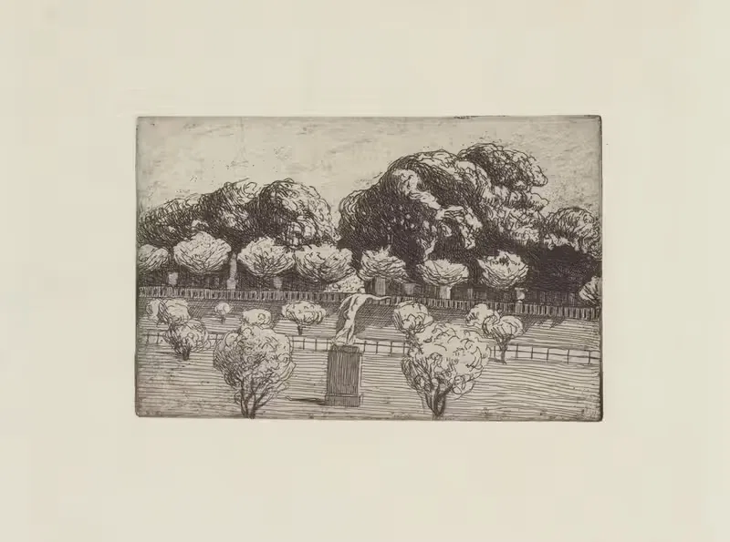 Колоннада Люксембурга by Феликс Валлотон, 1893 — digital art print download