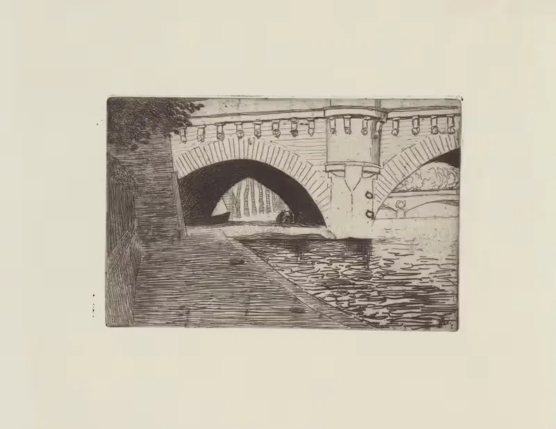 Le Pont-Neuf et le pont St Michel — Félix Vallotton