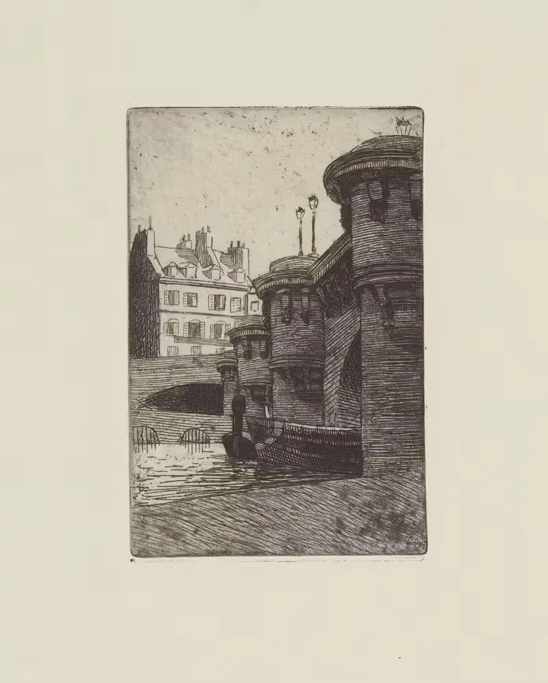 Новый мост by Феликс Валлотон, 1893 — digital art print download