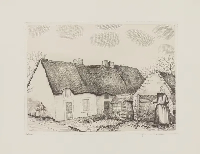 Маленькие домики в Камеруне by Жан-Эмиль Лабурёр, 1932 — digital art print download