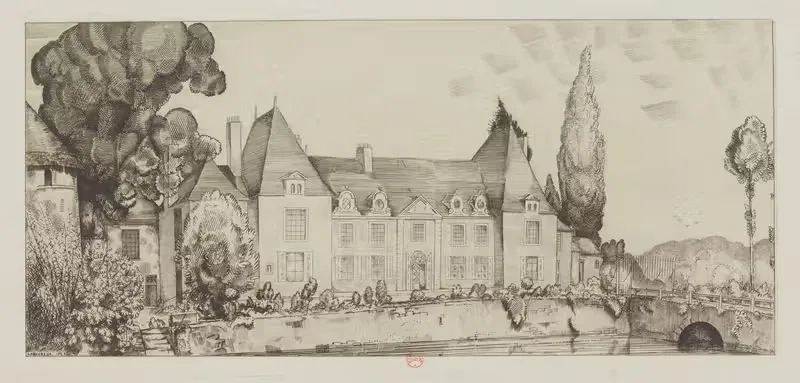 Vue du château de Villaines — Jean-Émile Laboureur