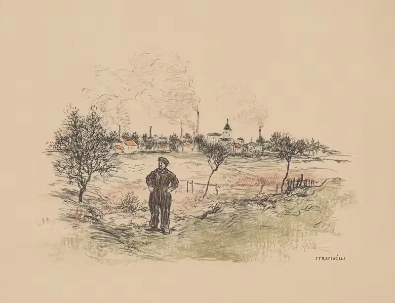 Le terrassier de la plaine Saint-Denis — Jean François Raffaëlli