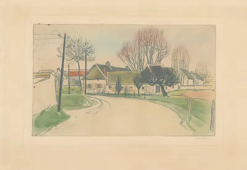 La maison à l'entrée du village — Théophile Alexandre Steinlen