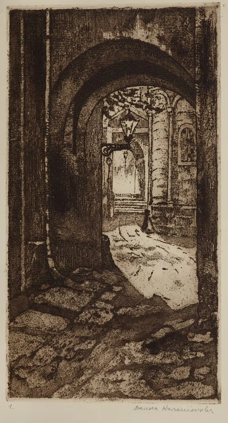 Армянский собор by Ванда Коржениовска, 1917 — digital art print download
