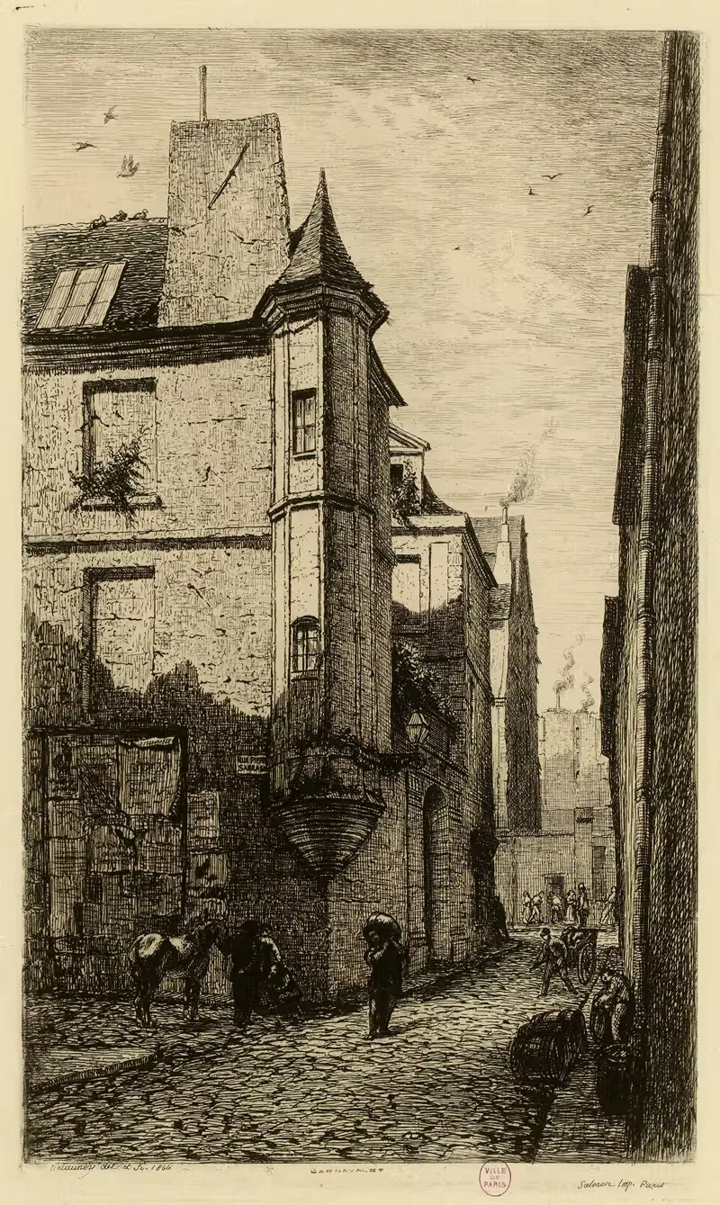 Турель на улице Отефей by Альфред Александре Делоне, 1866 — digital art print download