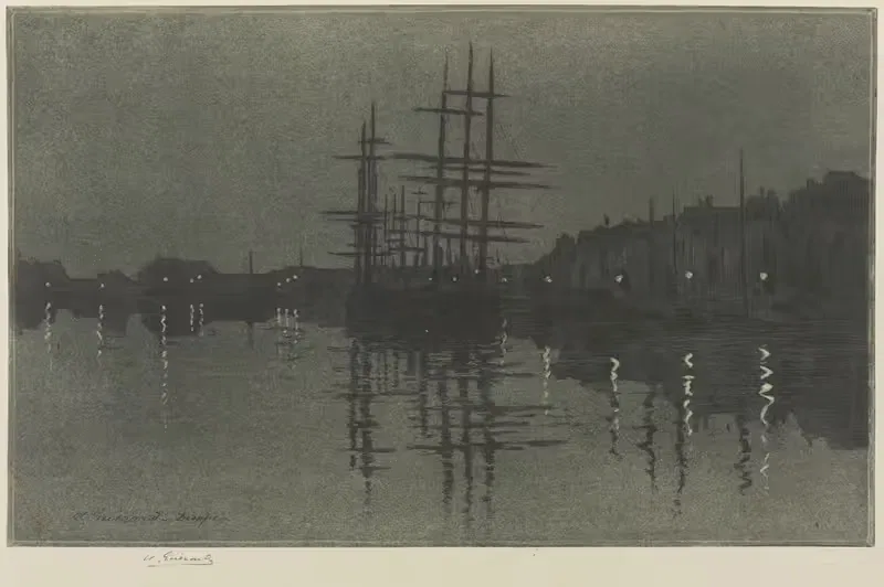Бассен Дюкена, Дьепп by Анри-Шарль Герар, 1889 — digital art print download