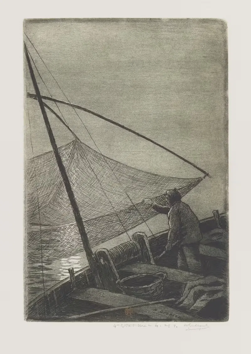 Рыбак с карретом by Анри-Шарль Герар, 1892 — digital art print download