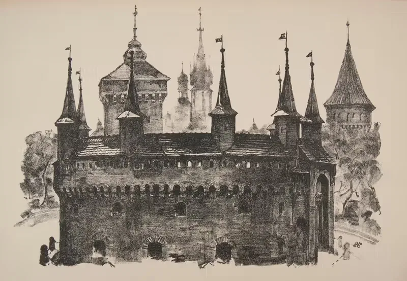 Барбакан by Ян Канты Гумовский, 1925-1926 — digital art print download