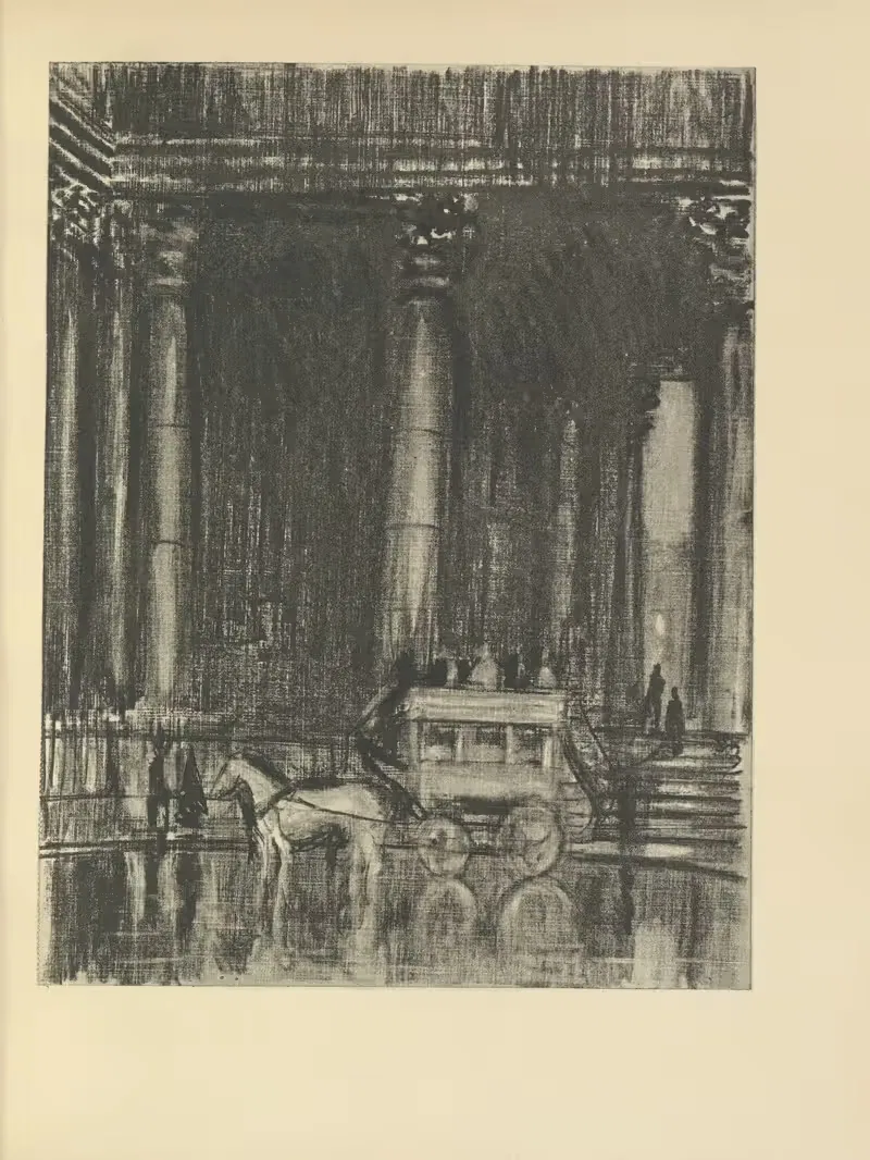 Портик Святого Мартина by Джозеф Пеннел, 1928 — digital art print download