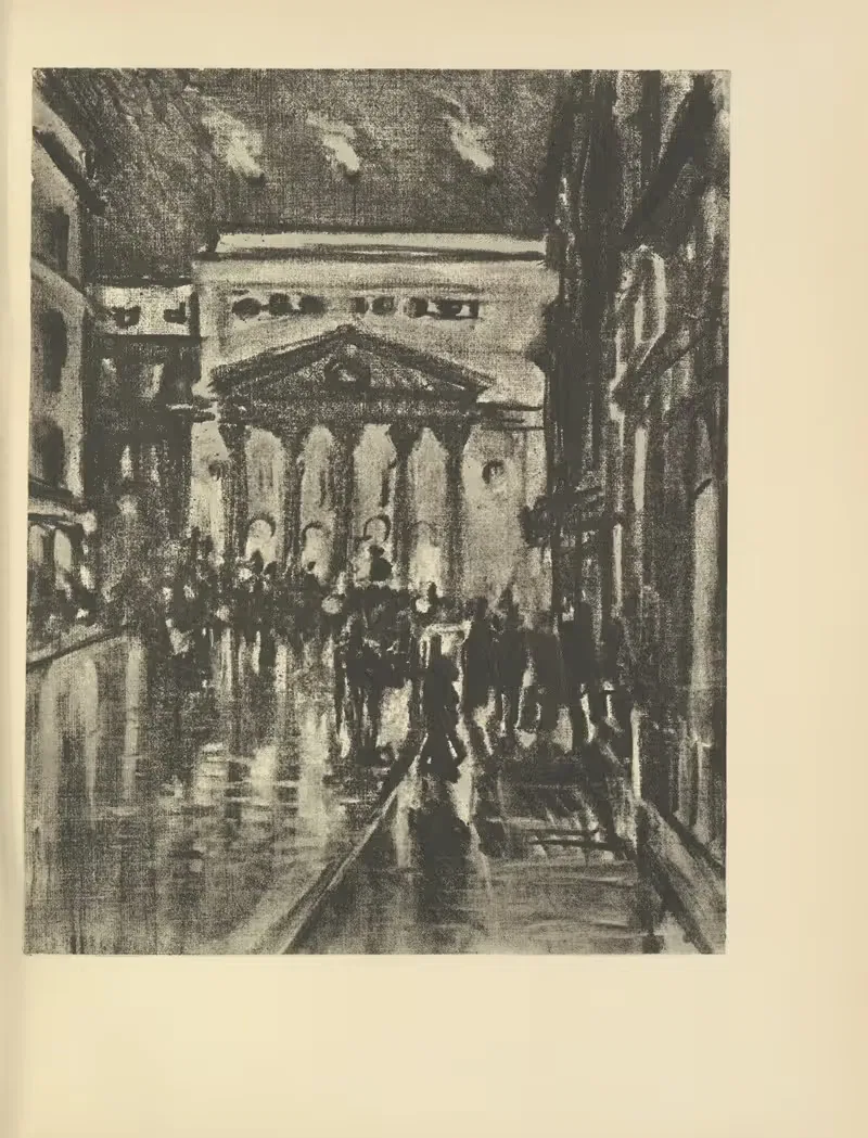 Театр Хеймаркета by Джозеф Пеннел, 1928 — digital art print download