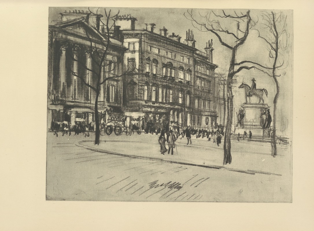Дворцы на Пикадилли by Джозеф Пеннел, 1928 — digital art print download
