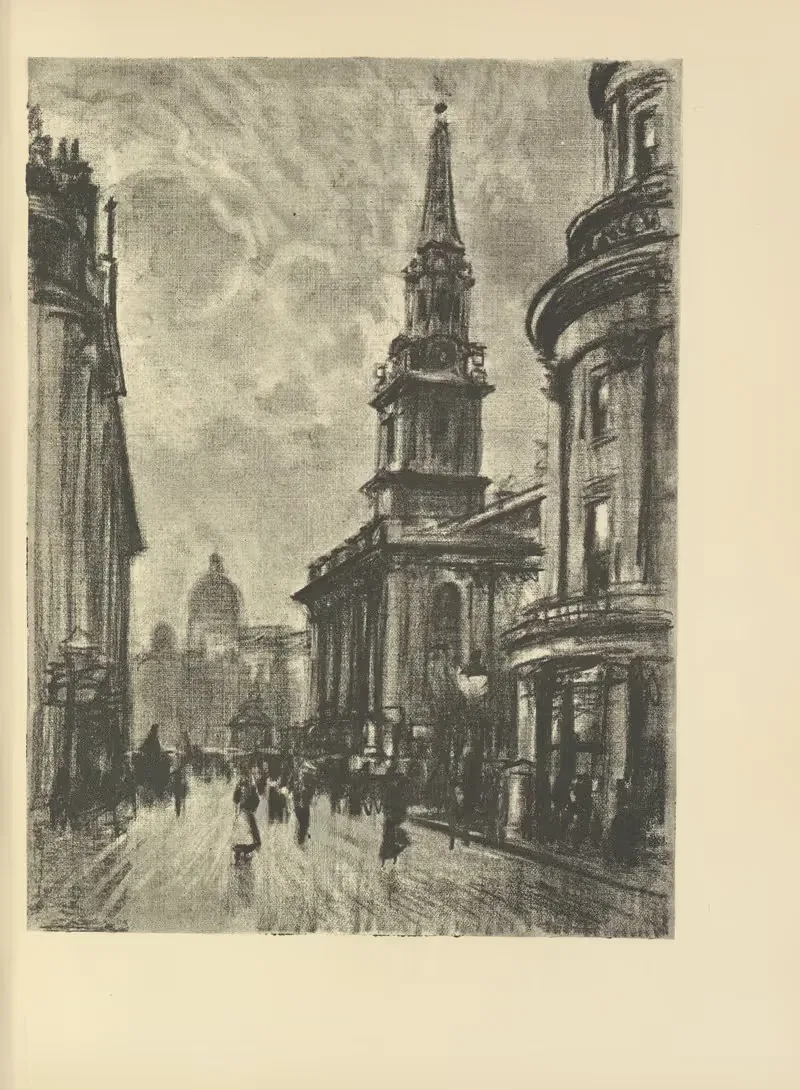Duncannon Street, from Charing Cross — Joseph Pennell