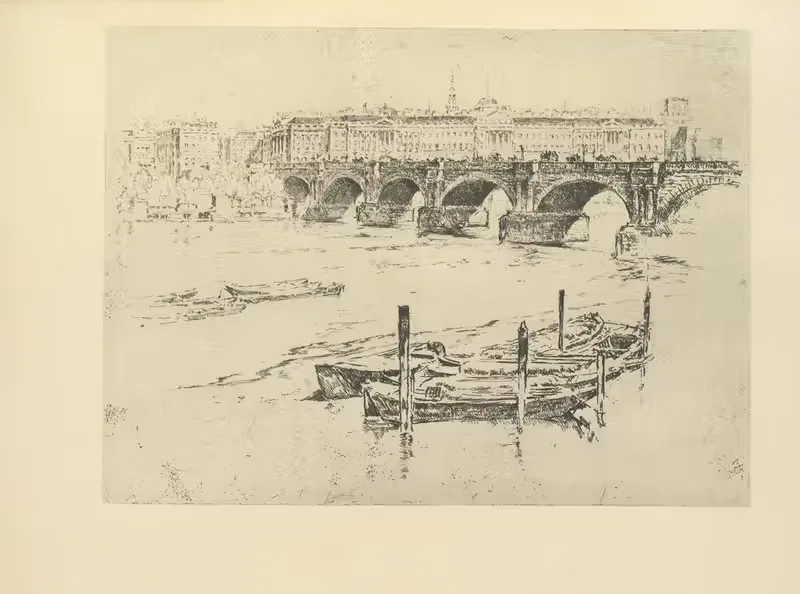 Сомерсет Хаус by Джозеф Пеннел, 1928 — digital art print download