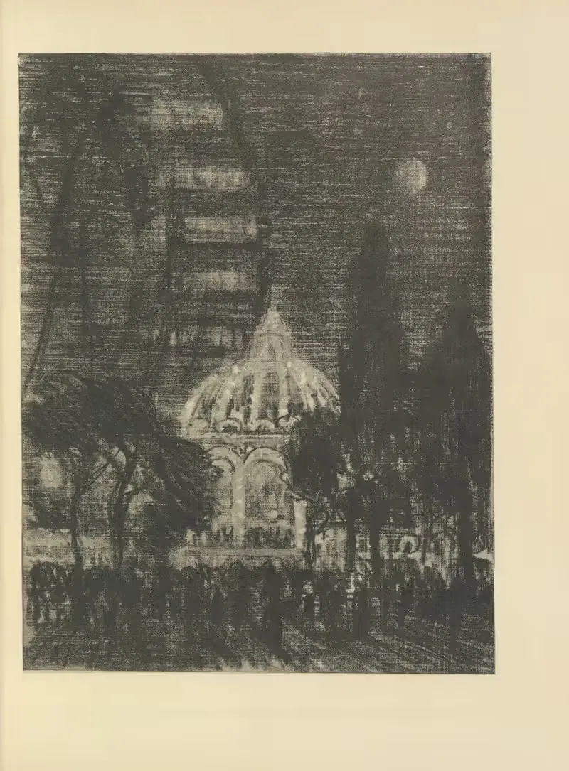The Big Wheel, Earl's Court — Joseph Pennell
