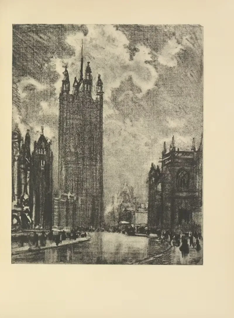 Башня Виктории by Джозеф Пеннел, 1928 — digital art print download