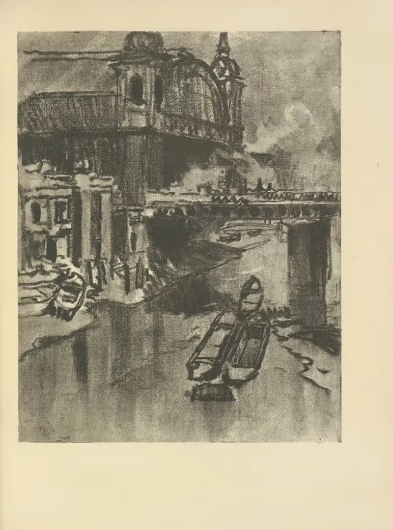 Станция Каннон-стрит by Джозеф Пеннел, 1928 — digital art print download