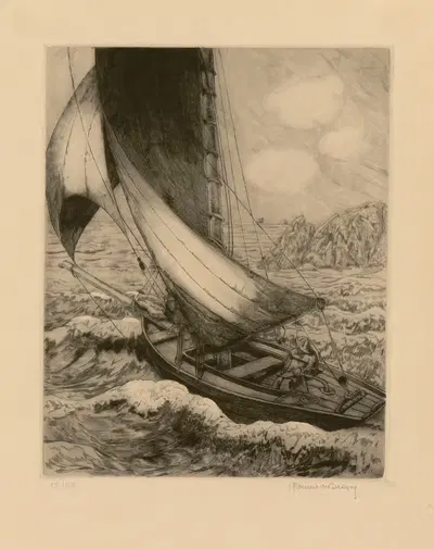 Six marines de Maurice de Becque Pl.5 by Maurice Jaubert de Becque — digital art print download