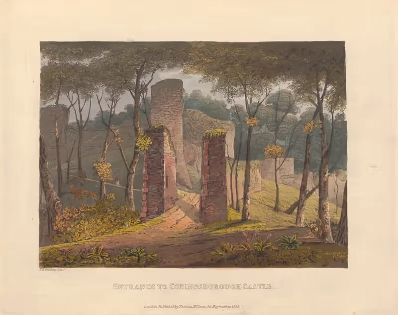 Entrance to Coningsborough Castle — Theodore Henry Adolphus Fielding