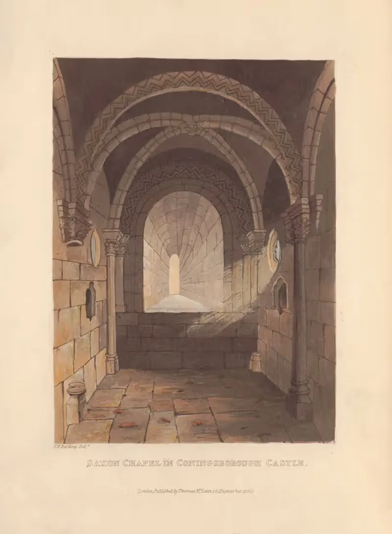 Saxon Chapel in Coningsborough Castle — Theodore Henry Adolphus Fielding