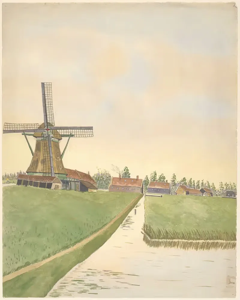 molens; De Krijthengst, Westzaandam — Johannes Nicolaas Eijman