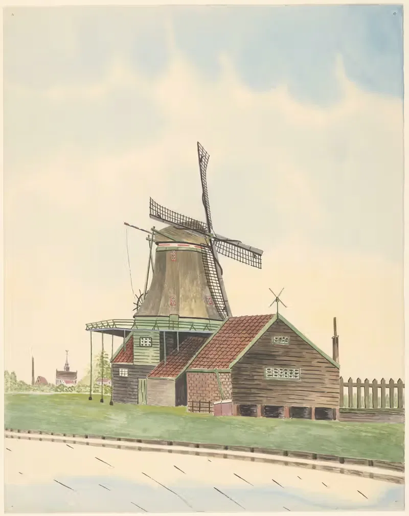 molens; Kover-molen, Oostzaandam — Johannes Nicolaas Eijman