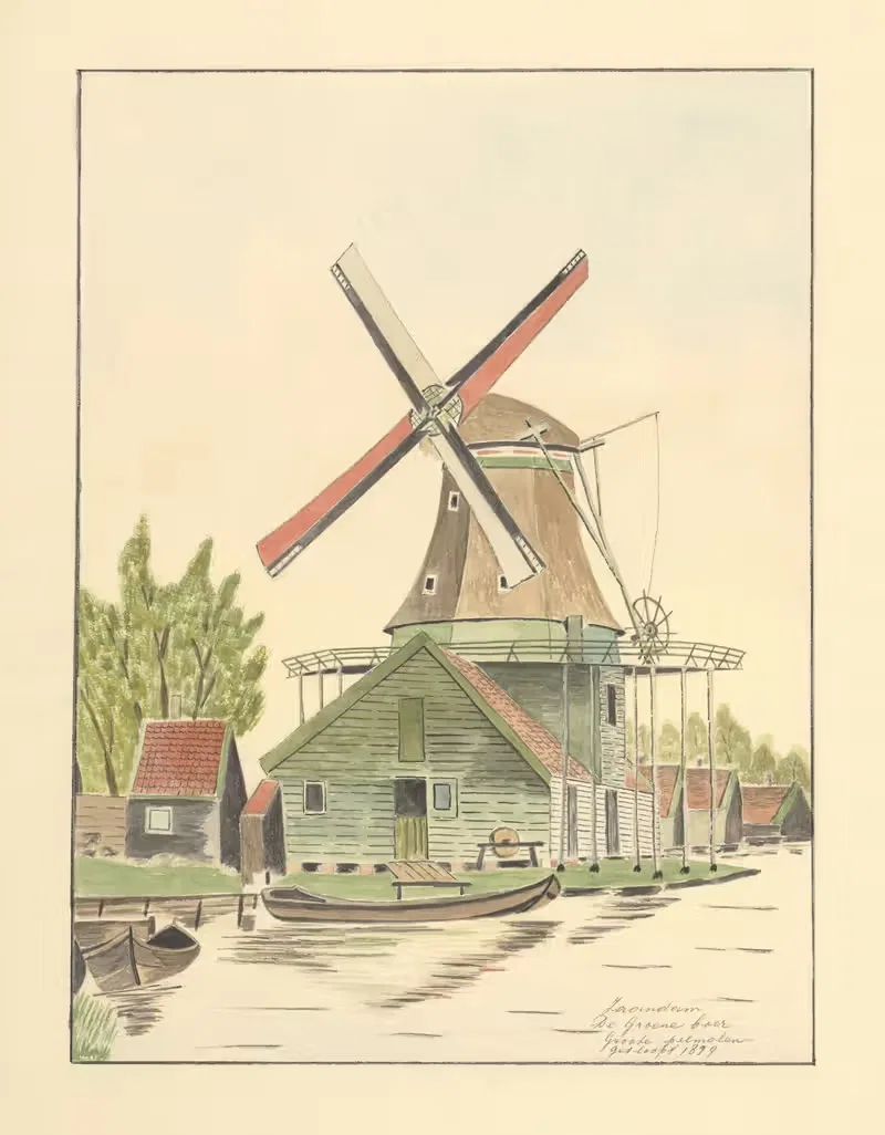 molens; pelmolen De Groene-Boer — Johannes Nicolaas Eijman