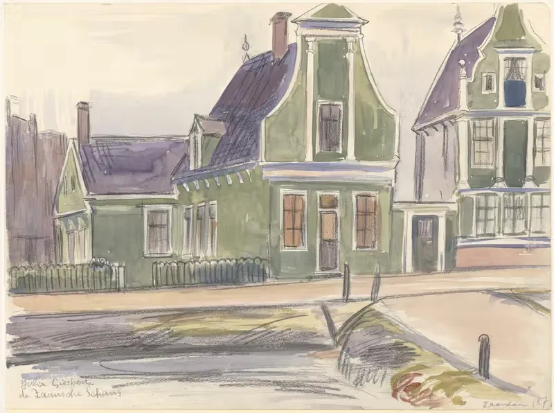 Дома на Заансе Шанс by Юлия Гисберц, 1930-1940 — digital art print download