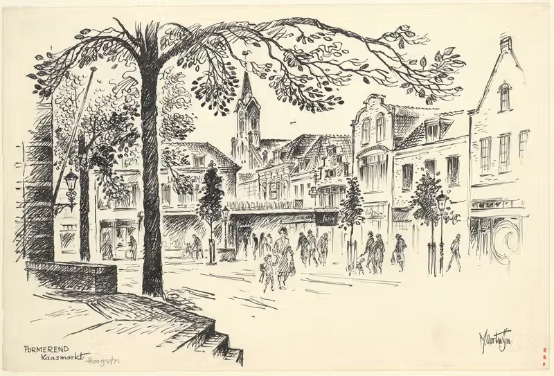 De Kaasmarkt te Purmerend. by Maarten Oortwijn — digital art print download