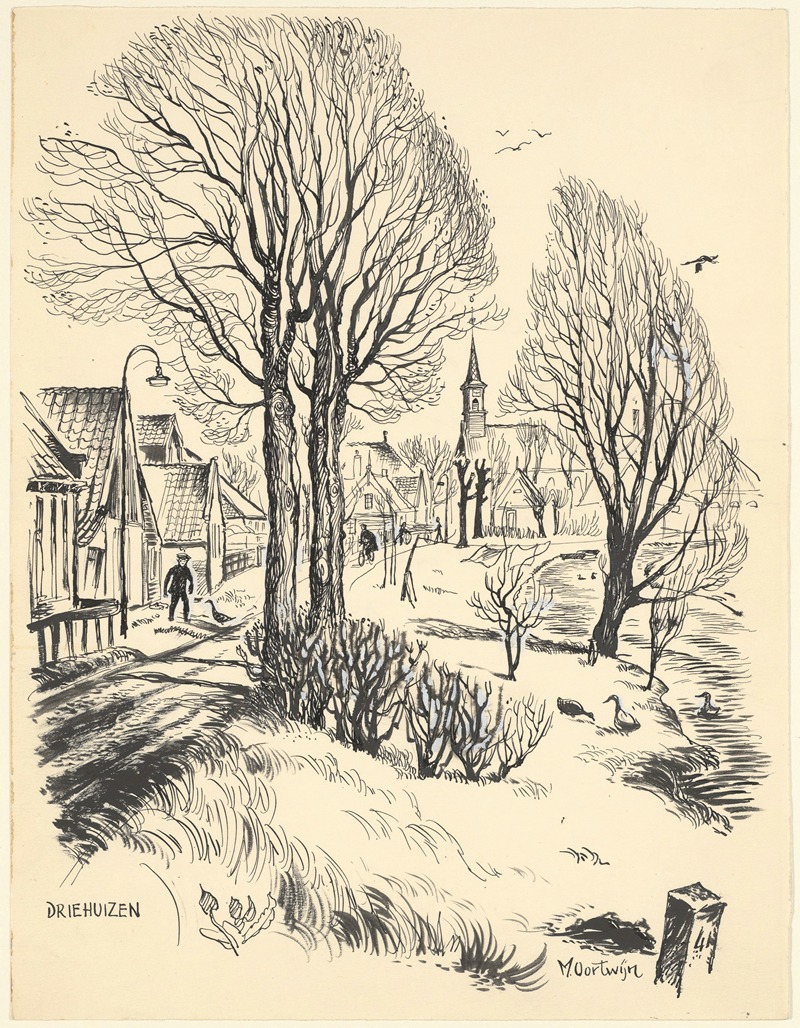 Вид на Дрихаузен с Дрихаузена by Маартен Оортвайн, 1950-1960 — digital art print download